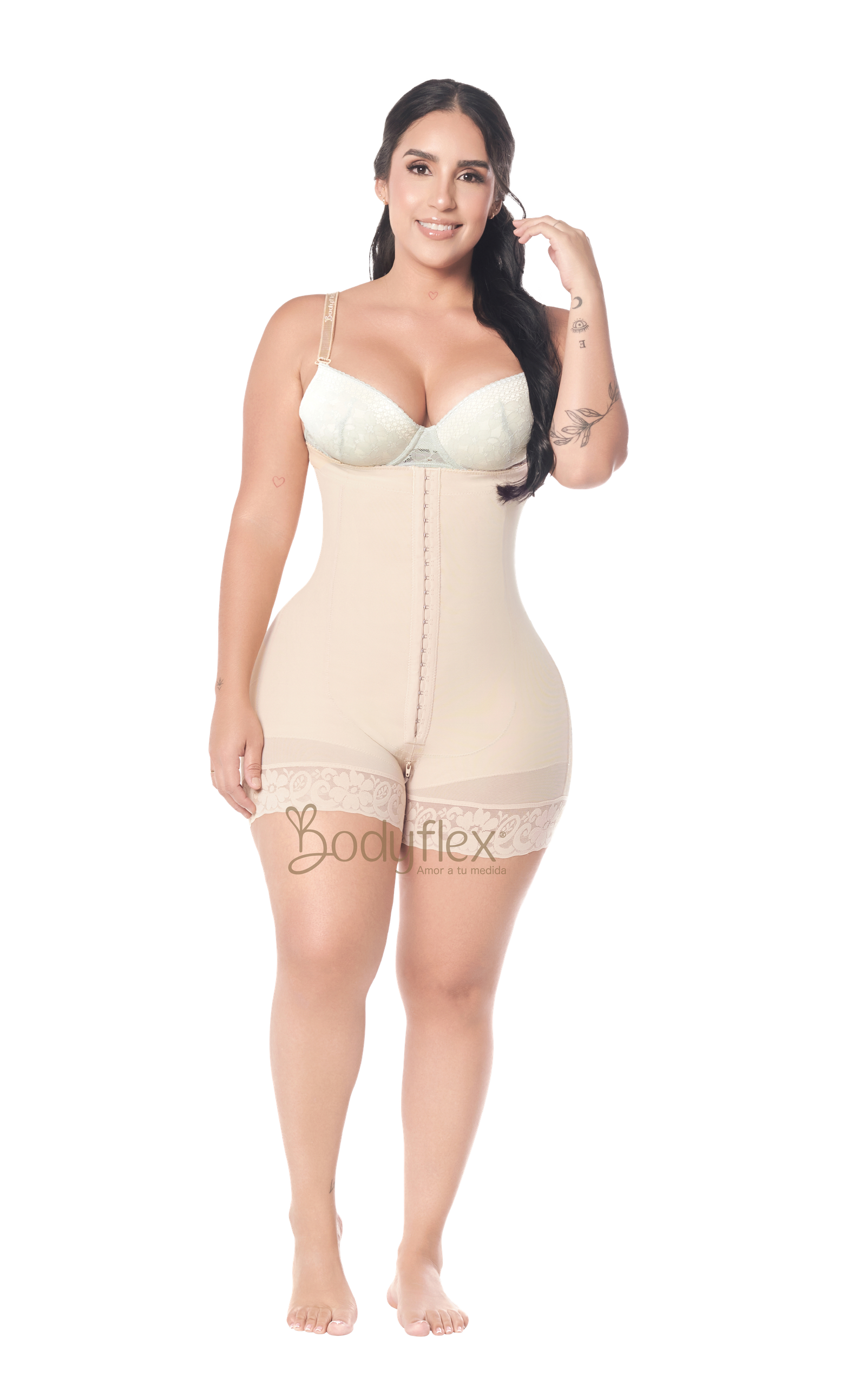 Faja Svelte corta tipo reloj de arena strapless Ref. SV010CR - S, BEIGE